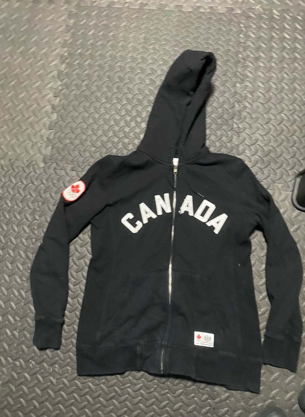 Hudson's Bay Co. Canada Olympic Collection Women's Black Full-Zip Hoodie